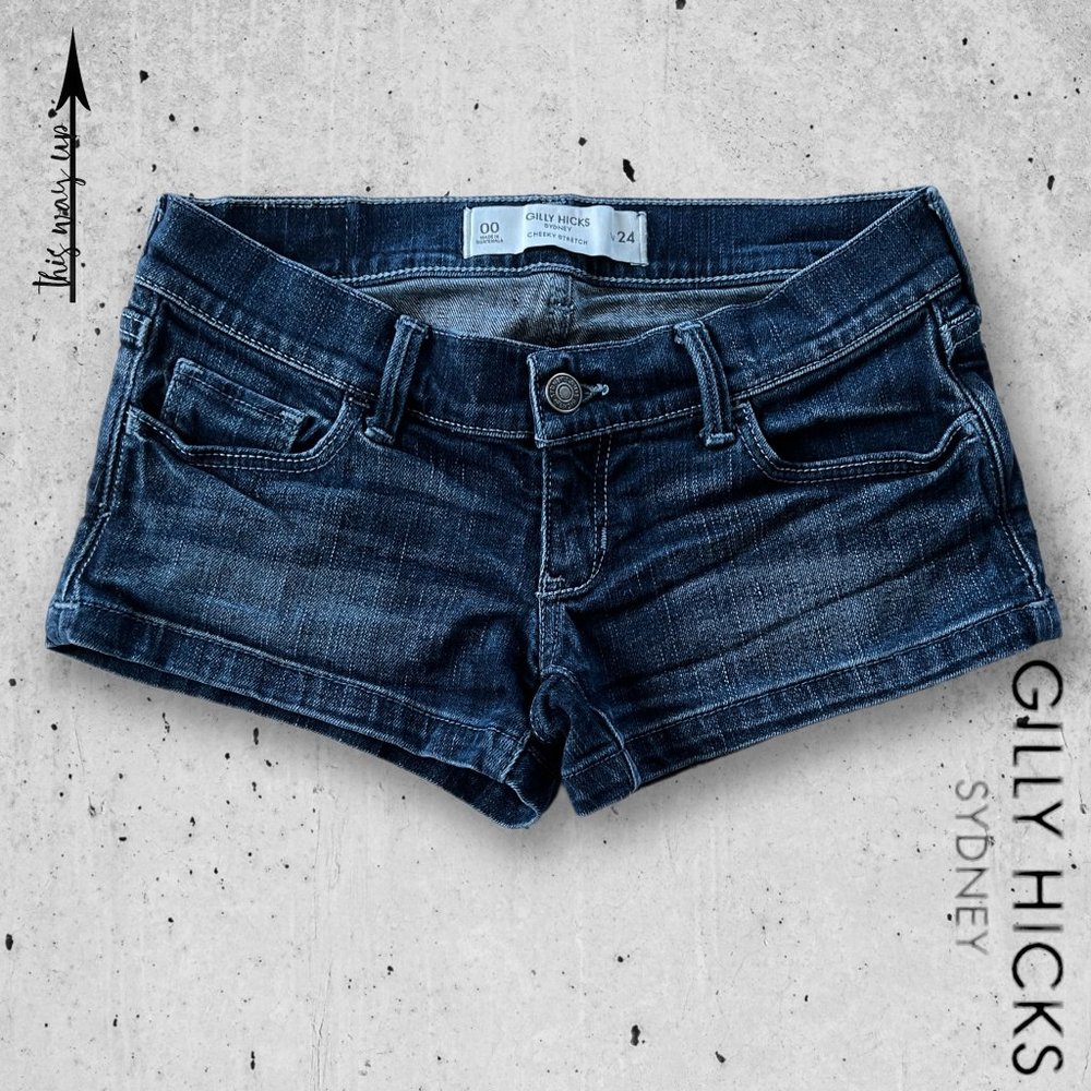 GILLY HICKS Dark Denim Short Shorts